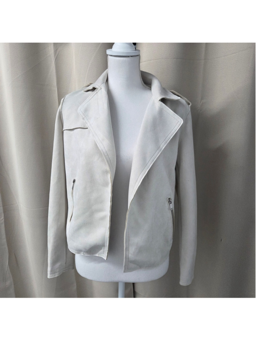 Philosophy Cream Jacket Biker Size XS